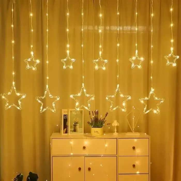 AsilTech Yıldız Perde Led 10 Saçaklı