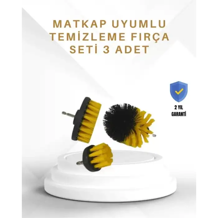 AsilTech Yüksek Devirde Etkili Temizlik Sağlayan Matkap Ucu Fırça Seti