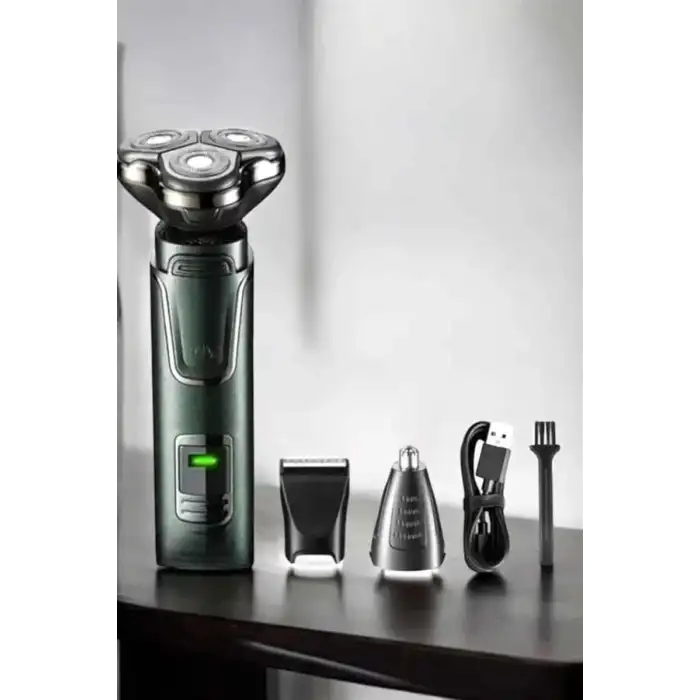 AsilTech Yüksek Performanslı 3 Başlıklı Profesyonel Tıraş Makinesi