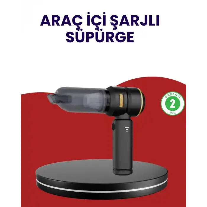AsilTech Yüksek Performanslı Araç İçi El Süpürgesi