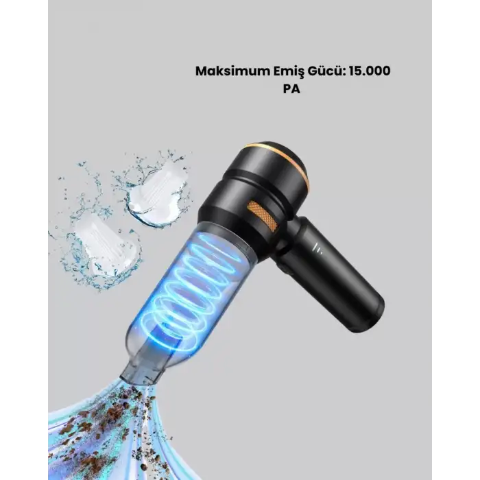 AsilTech Yüksek Performanslı Araç İçi El Süpürgesi