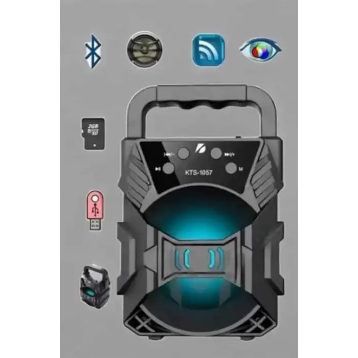 AsilTech Yüksek Performanslı Bluetooth Hoparlör Kablosuz Taşınabilir