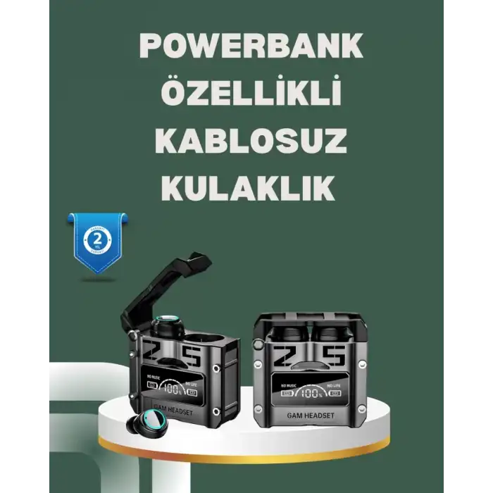 AsilTech Yüksek Ses Kaliteli Kablosuz Bluetooth Kulaklık Suya Dayanıklı