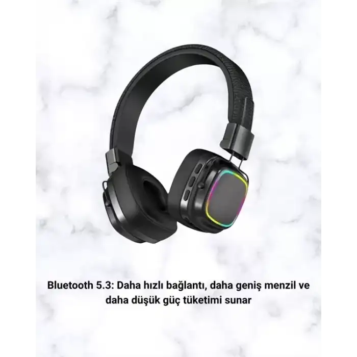 AsilTech Yüksek Ses Kaliteli Kablosuz Kulak Üstü Kulaklık – BT 5.3