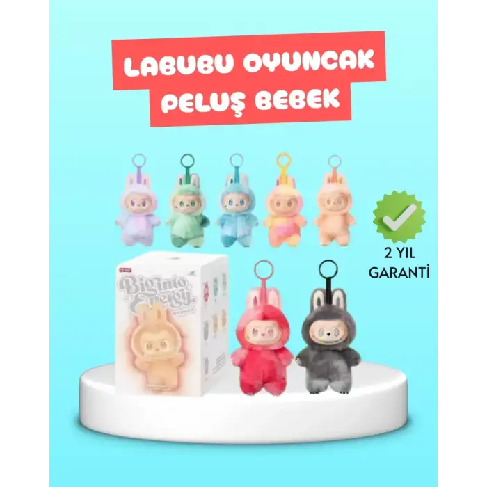 AsilTech Yumuşak Dolgulu Labubu Karakter Peluş Oyuncak