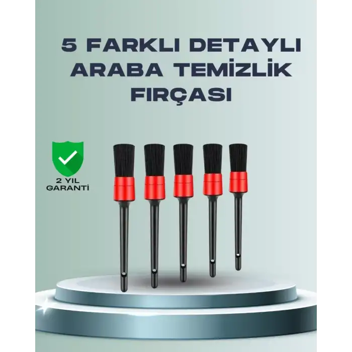 AsilTech Yumuşak Kıllı Araç Bakım Fırça Takımı