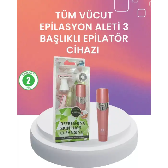 AsilTech Yumuşak ve Pürüzsüz Cilt İçin Epilasyon Seti