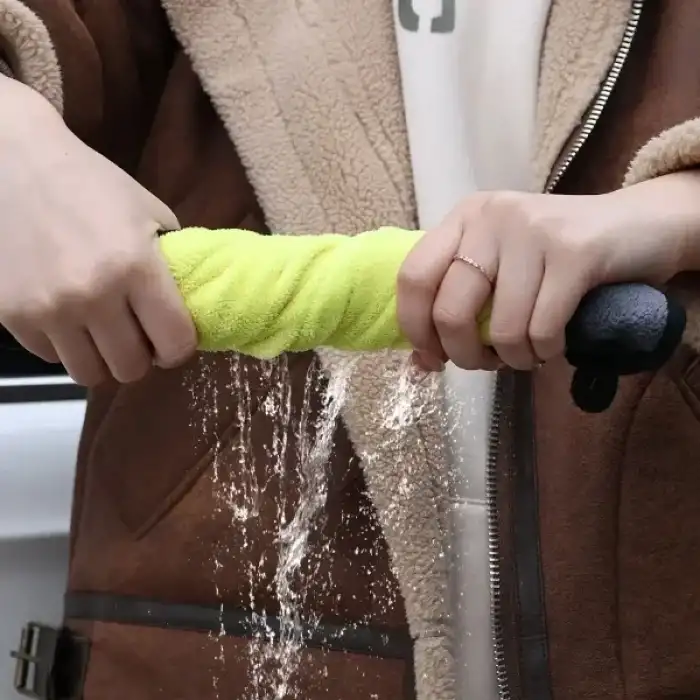 AsilTech Yünlü Mikrofiber Araba Temizlik Bezi 50x70 cm