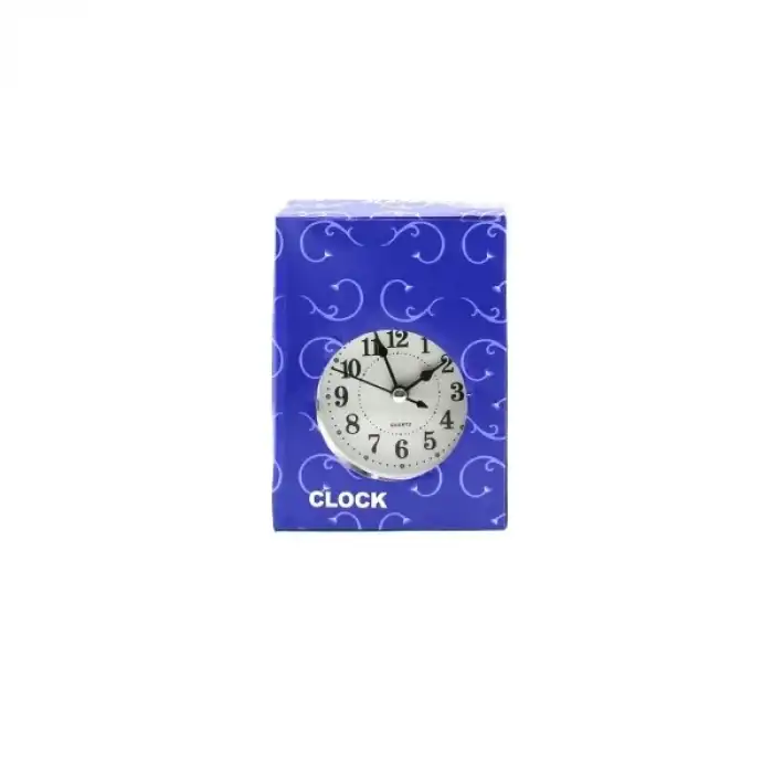 AsilTech Yuvarlak Eskitme Metal Çalar Saat