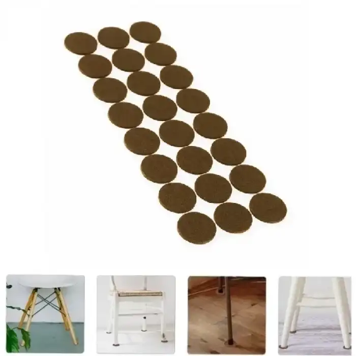 AsilTech Yuvarlak Mobilya Koruyucu Keçe 24lü Paket