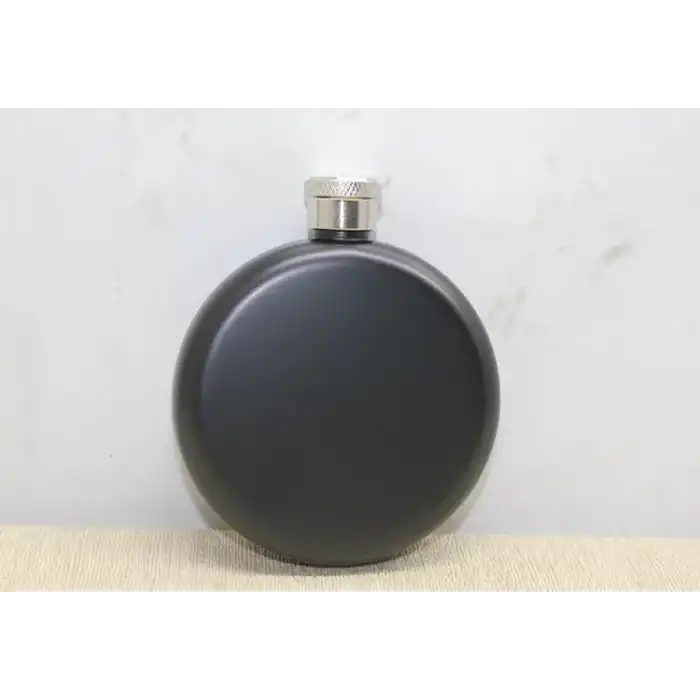 AsilTech Yuvarlak Tekli Matara Siyah