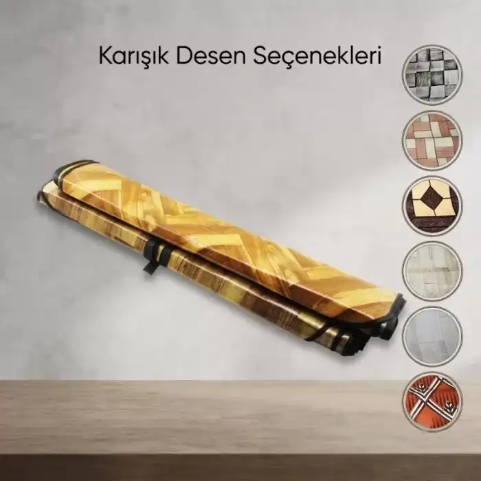 AsilTech Zemin Koruyucu Soba Muşambası - 100x115 cm - Biyeli Kenar