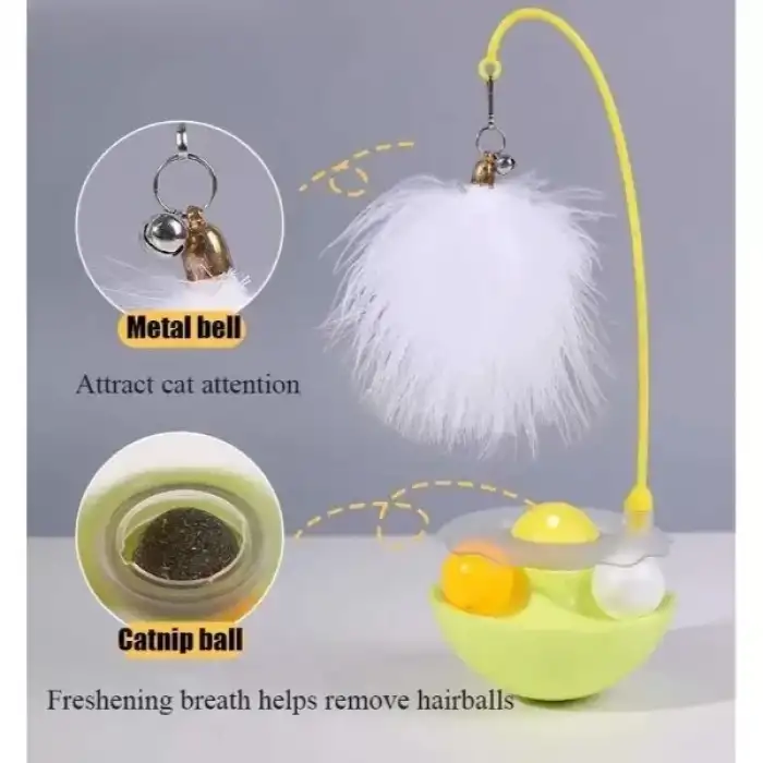 AsilTech Zilli Kedi Otlu Hacıyatmaz Oyuncağı