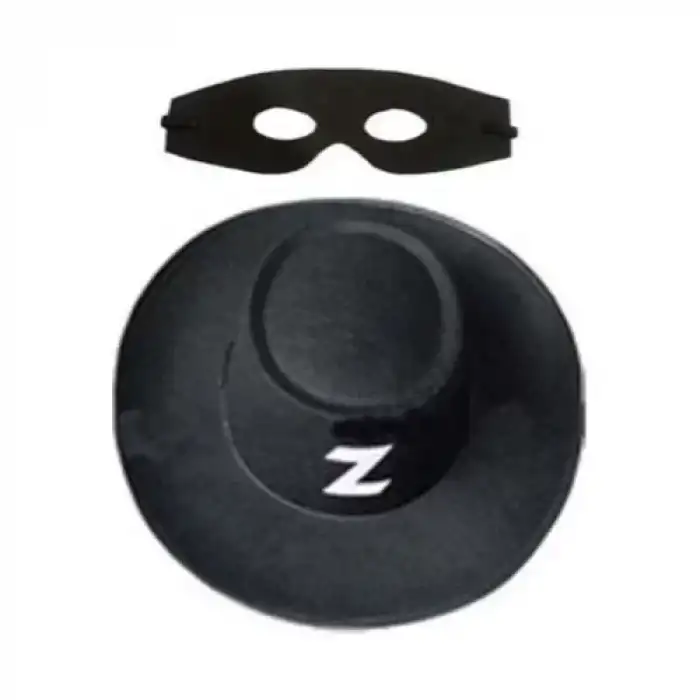 AsilTech Zorro Şapkası ve Göz Maskesi