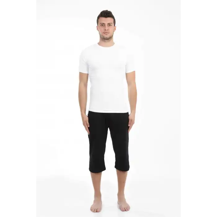 Erkek Pamuk Kapri Siyah