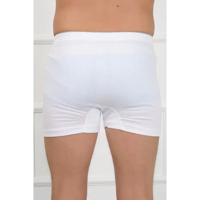 Erkek Penye Boxer Beyaz