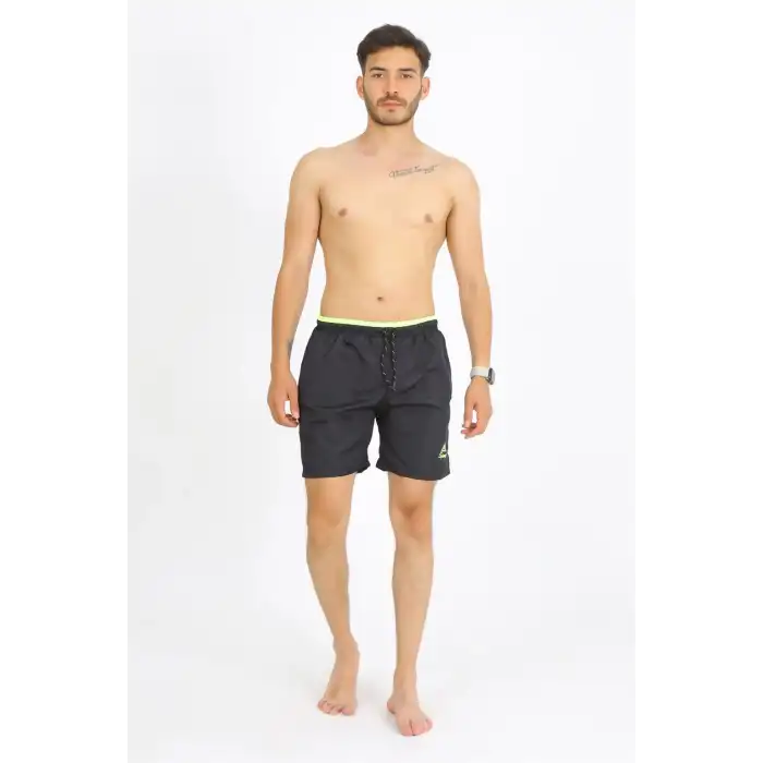 Erkek Siyah Deniz Şortu