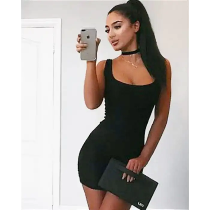 Giyim  Askılı Elbise