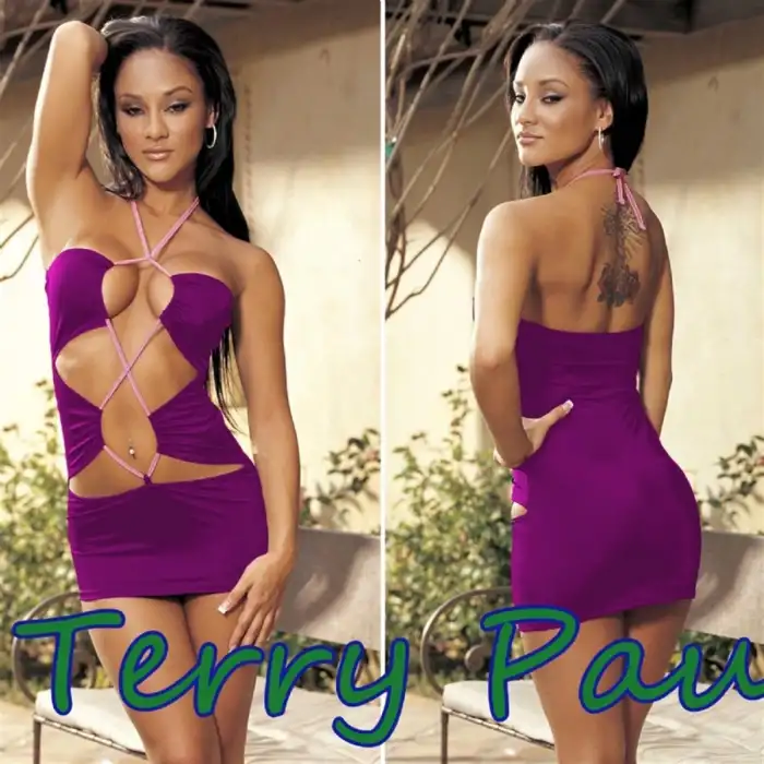 Giyim  B100753 Cris Cross Mini Elbise