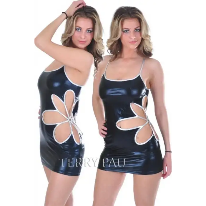 Giyim  B112113 Yaprak Dizayn Mini Elbise