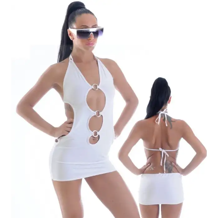 Giyim  B1961328 Metal Süslemeli Mini Elbise