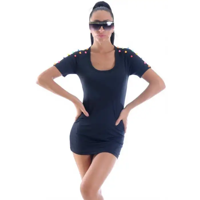 Giyim  B1961364 Çivili Elbise