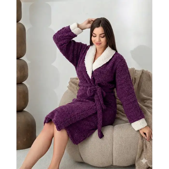 Giyim Boyraz 0041 Kadın Sharpi Welsolf Sabahlık