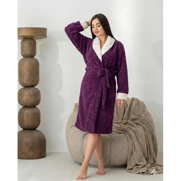 Giyim Boyraz 0041 Kadın Sharpi Welsolf Sabahlık