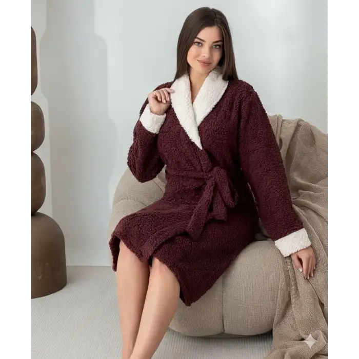 Giyim Boyraz 0043 Kadın Sharpi Welsolf Sabahlık