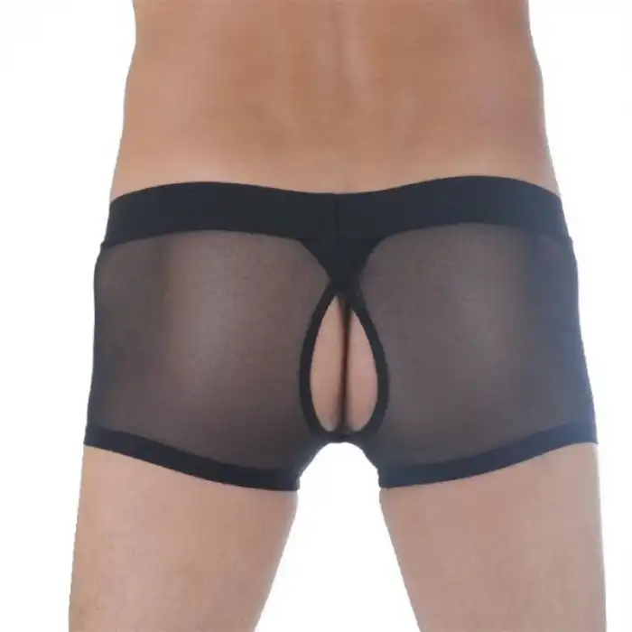 Giyim  Br291121 Transparan Arkası Açık Mini Boxer