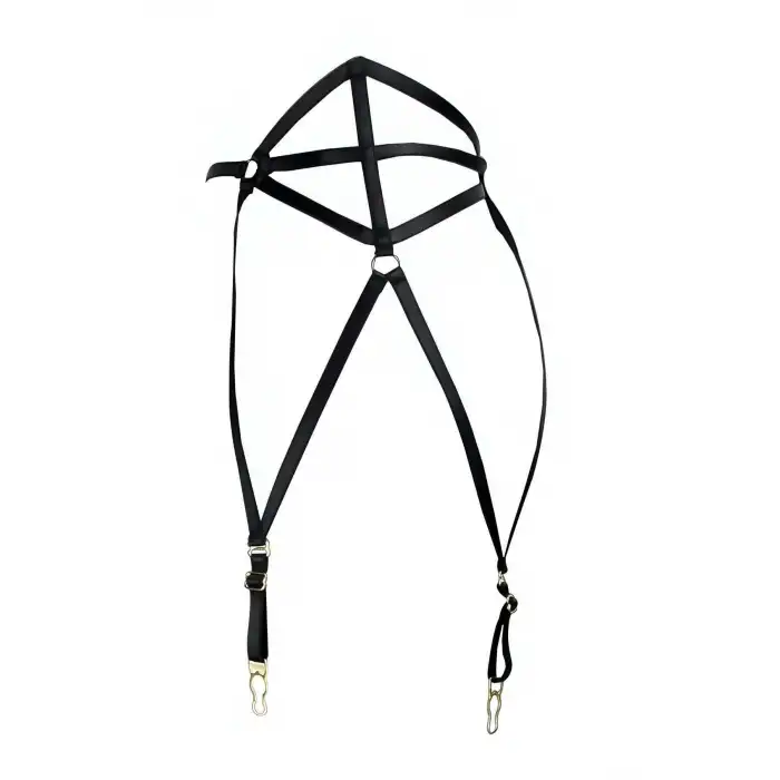 Giyim Çok Seksi Lastik Jartiyer Harness - Brf153