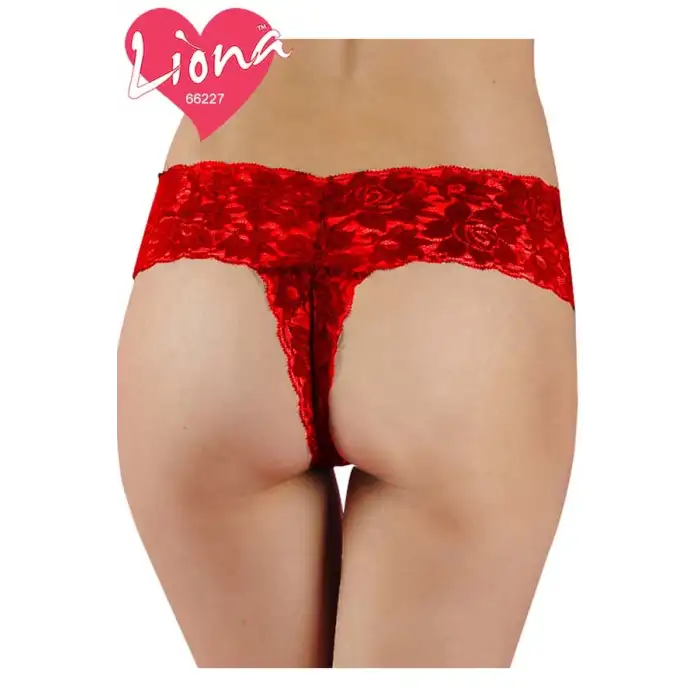 Giyim  Dantelli Kadın Kırmızı Seksi Külot