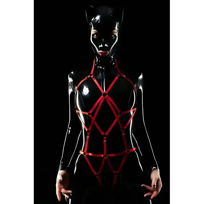 Giyim Elastik Seksi Body Harness, Seksi Full Body Bayan Harness - Brf1082