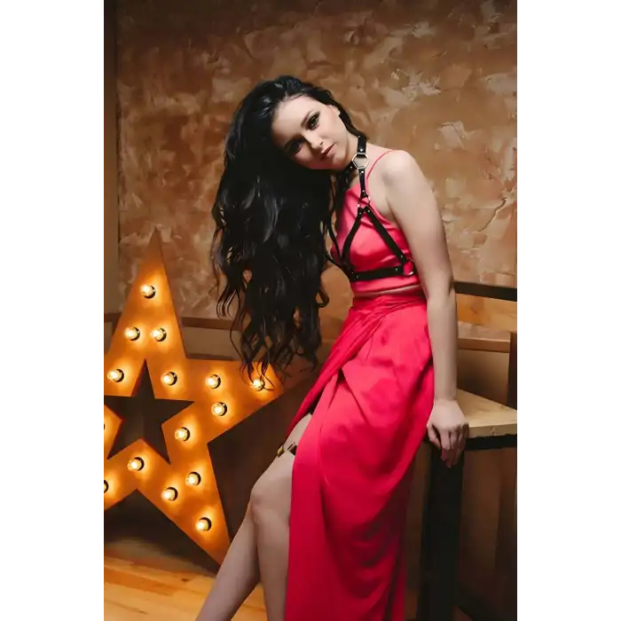 Giyim Elbise Üzeri Deri Aksesuar - Brf252