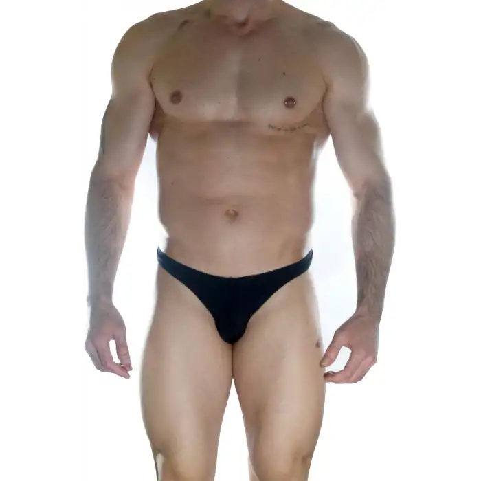 Giyim  Erkek  Arkası Metalli Siyah String