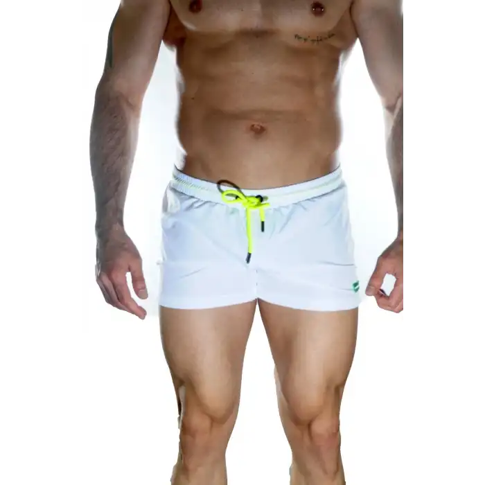Giyim Erkek Beyaz Mini Mayo Short