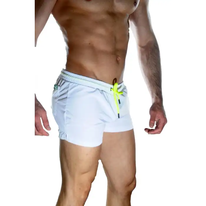 Giyim Erkek Beyaz Mini Mayo Short