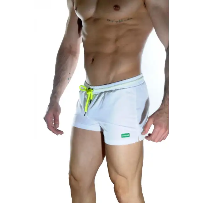 Giyim Erkek Beyaz Mini Mayo Short