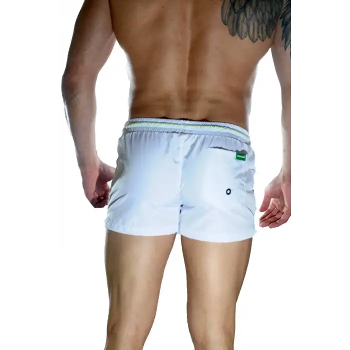 Giyim Erkek Beyaz Mini Mayo Short