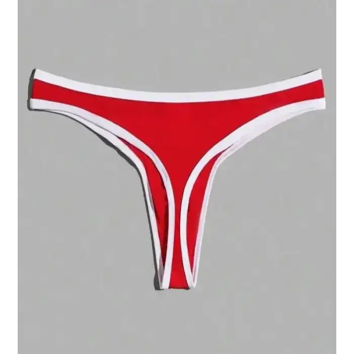 Giyim Erkek  Biyeli Kırmızı Tanga