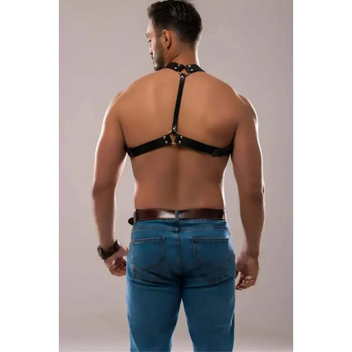 Giyim Erkek Deri Göğüs Harness - Brfm139