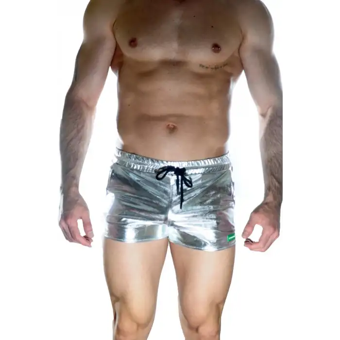 Giyim Erkek Gümüş Lame Short