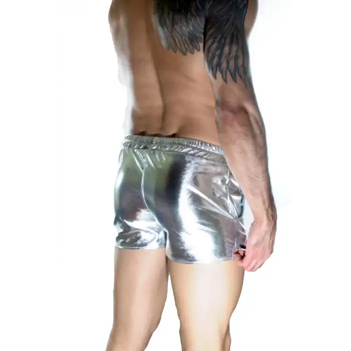 Giyim Erkek Gümüş Lame Short