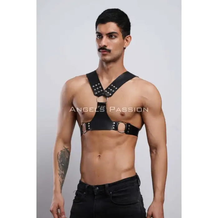 Giyim Erkek  Harness, Göğüs Harness, Deri Harness, Clubwear, Partyear - Brfm120
