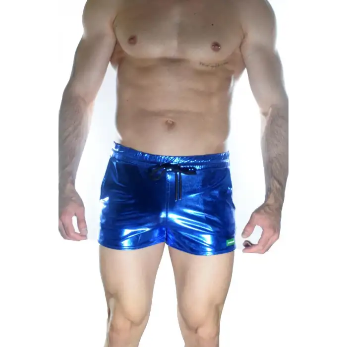 Giyim Erkek Mavi Lame Short