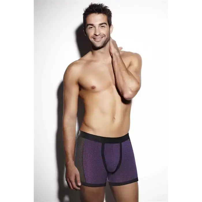 Giyim Erkek Modal Yan Fileli Puantiyeli Boxer