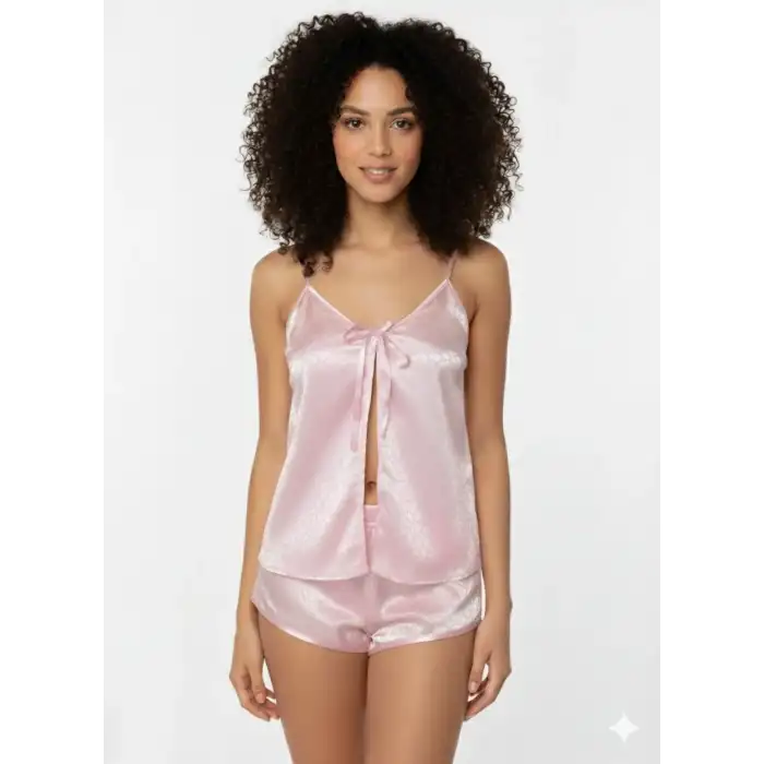 Giyim İkili Tül Takım B2000 Pembe L