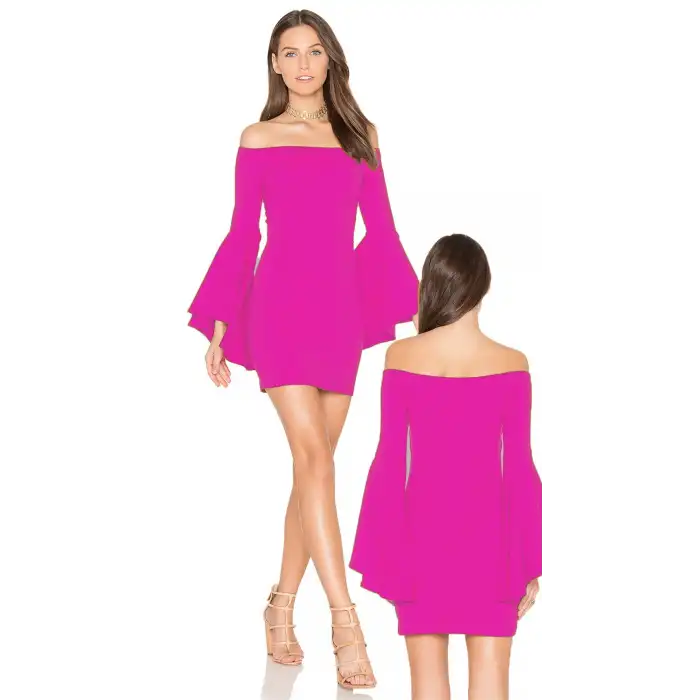 Giyim  İspanyol Kol Mini Elbise