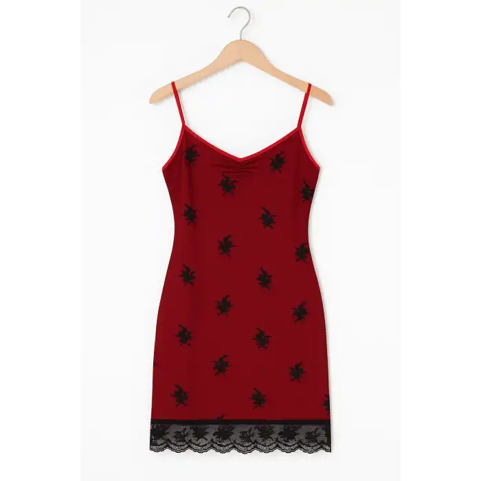 Giyim Kadın Kırmızı Gecelik B1011