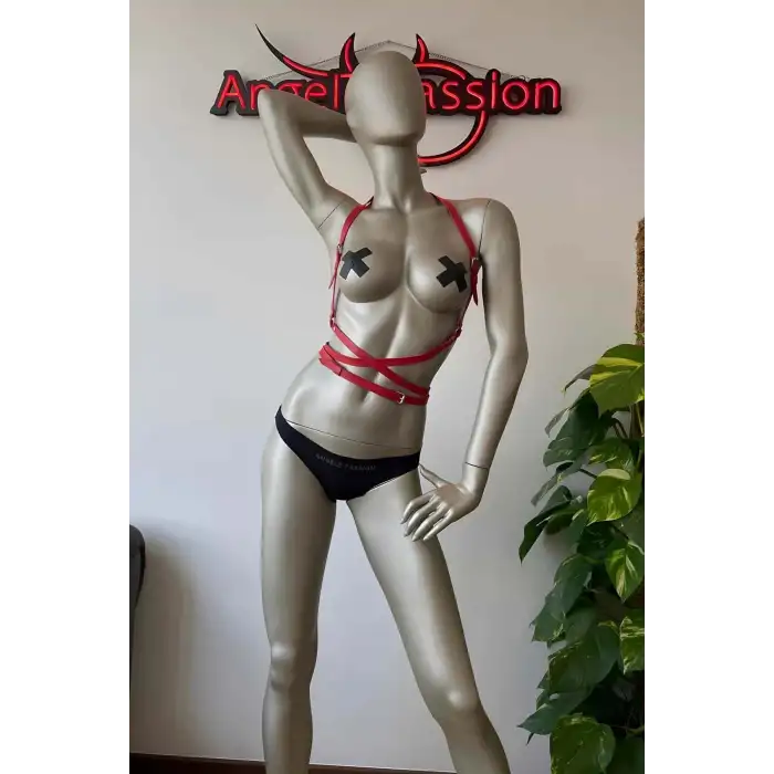 Giyim Kırmızı İç Giyim Özel Harness